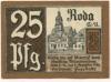 Roda (heute: Stadtroda) - Stadt - 1.9.1920 - 25 Pfennig 