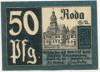 Roda (heute: Stadtroda) - Stadt - 1.9.1920 - 50 Pfennig 