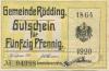 Rödding (heute: DK-Rødding) - 10.2.1920 - 50 Pfennig 
