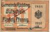 Rödding (heute: DK-Rødding) - 10.2.1920 - 50 Pfennig 