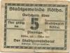 Rötha - Stadt - 1.3.1917 - 5 Pfennig 
