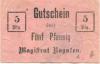 Rogasen (heute: PL-Rogozno) - Stadt - -- - 5 Pfennig 