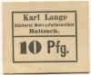 Roitzsch (heute: Sandersdorf-Brehna) - Lange, Karl, Bäckerei, Mehl und Futterartikel - -- - 10 Pfennig 
