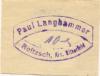 Roitzsch (heute: Sandersdorf-Brehna) - Langhammer, Paul - -- - 10 Pfennig 