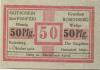 Rosenberg (heute: PL-Susz) - Stadt - 1.10.1920 - 50 Pfennig