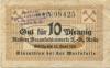 Rositz - Rositzer Braunkohlenwerke AG - - 30.6.1921 - 10 Pfennig 