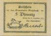 Roßbach (heute: Braunsbedra) - Gemeinde - - 31.12.1921  - 5 Pfennig 