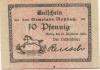 Roßbach (heute: Braunsbedra) - Gemeinde - - 31.12.1921  - 10 Pfennig 