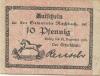 Roßbach (heute: Braunsbedra) - Gemeinde - - 31.12.1921  - 10 Pfennig 