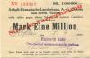 Roßlau - Kohl, Richard, Faßfabrik, Sägewerk, Holzhandel GmbH, Magdeburger Str. - 5.9.1923 - 1 Million Mark 