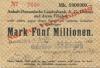 Roßlau - Sachsenberg, Gebrüder, AG - 30.8.1923 - 5 Millionen Mark 