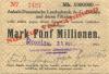 Roßlau - Sachsenberg, Gebrüder, AG - 31.8.1923 - 5 Millionen Mark 