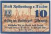 Rothenburg - Stadt - 1.2.1921 - 10 Pfennig 
