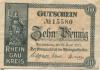 Rüdesheim - Rheingaukreis - 29.6.1917 - 10 Pfennig 