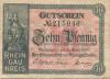 Rüdesheim - Rheingaukreis - 29.6.1917 - 10 Pfennig 