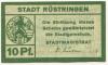 Rüstringen (heute: Wilhelmshaven) - Stadt - -- - 10 Pfennig