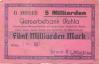 Ruhla - Braun & Liebetrau - 2.11.1923 - 5 Milliarde Mark 