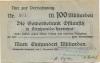 Ruppersdorf (heute: Herrnhut) - Gewerbebank Ostlausitz eGmbH, Strahwalde-Herrnhut, Kassenstelle Ruppersdorf - 5.11.1923 - 100 Milliarden Mark 