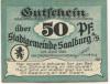 Saalburg - Stadt - 23.4.1921 - 50 Pfennig 