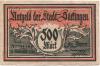 Säckingen - Stadt - 30.11.1922 - 500 Mark 