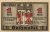 Salzwedel - Stadt - 15.12.1921 - 1 Mark 