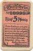 Salzwedel - Ramelow, Gustav, Manufakturwaren, Herren- und Damen-Konfektion, Damen-Putz - 1.3.1921 - 5 Pfennig