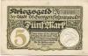Sankt Georgen - Stadt - 1.11.1918 - 1.2.1919 - 5 Mark 