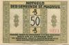 Sankt Magnus (heute: Bremen) - Gemeinde - 9.11.1921 - 31.1.1922 - 50 Pfennig 