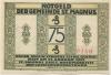 Sankt Magnus (heute: Bremen) - Gemeinde - 9.11.1921 - 31.1.1922 - 75 Pfennig