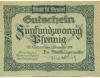 Sankt Wendel - Stadt - 1.11.1919 - 25 Pfennig 