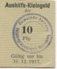 Satzung (heute: Marienberg) - Gemeinde - - 31.12.1917 - 10 Pfennig