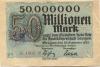 Saulgau - Amtskörperschaft - 20.9.1923 - 50 Millionen Mark 