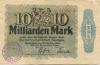 Saulgau - Amtskörperschaft - 20.10.1923 - 10 Milliarden Mark 
