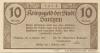 Saulgau - Stadt - 15.2.1918 - 1.2.1920 - 10 Pfennig 