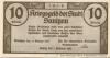 Saulgau - Stadt - 15.2.1918 - 1.2.1920 - 10 Pfennig 