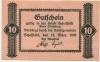 Schafstädt (heute: Lauchstädt (Bad)) - Stadt - 15.3.1920 - 10 Pfennig 