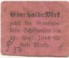 Schiffweiler - Bürgermeisterei - - 15.9.1914 - 1/2 Mark 
