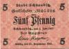Schkeuditz - Stadt - 1.7.1917 - 31.12.1918 - 5 Pfennig 