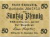 Schkeuditz - Stadt - 1.7.1917 - 31.12.1918 - 50 Pfennig 