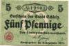 Schleiz - Stadt - 1917 - 5 Pfennig 
