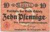 Schleiz - Stadt - 1917 - 10 Pfennig 