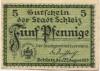 Schleiz - Stadt - 25.8.1919 - 5 Pfennig 