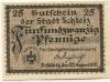 Schleiz - Stadt - 25.8.1919 - 25 Pfennig 