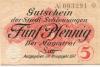 Schleusingen - Stadt - 1917 - 5 Pfennig 
