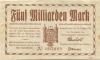 Schmalkalden - Kreis Herrschaft und Stadt - 15.8.1923 - 31.12.1923 - 5 Milliarden Mark 