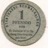 Schmalkalden - Stadt - 1920 - 1 Pfennig 