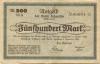 Schmölln - Stadt - 14.10.1922 - 4.12.1922 - 500 Mark 