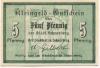 Schneeberg - Stadt - 1.4.1917 - 31.12.1918 - 5 Pfennig 