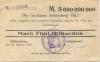 Schneeberg - Arbeitsamt - 23.10.1923 - 5 Milliarden Mark 