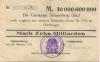 Schneeberg - Arbeitsamt - 23.10.1923 - 10 Milliarden Mark 